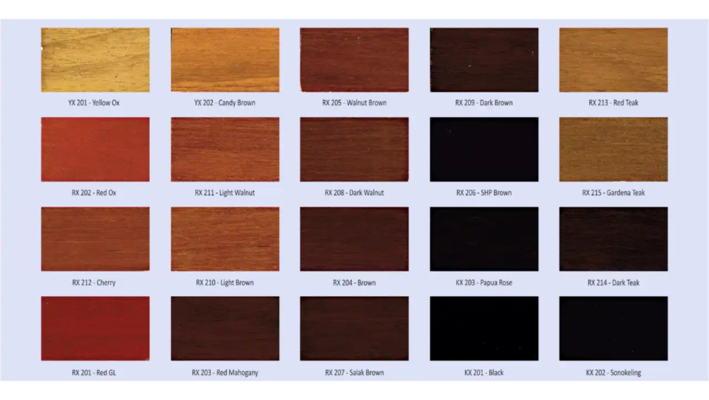 Bajanusa teak furniture wood colour swatch